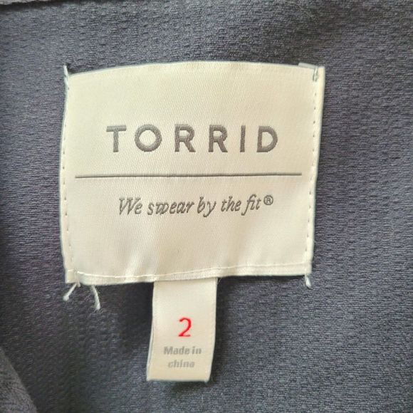 Torrid Black Military Twill Embellished Shacket - Picture 8 of 11